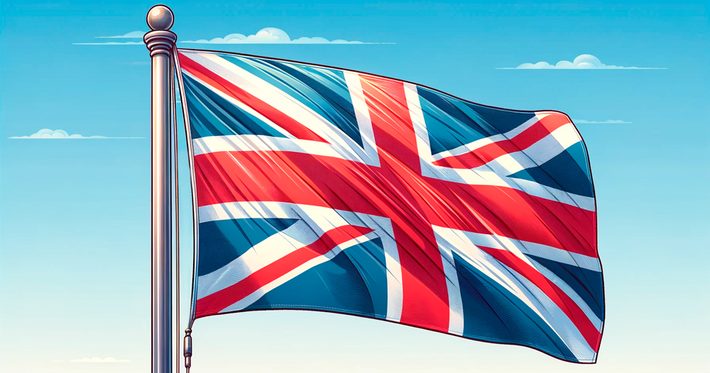 Flag of a Great Britain